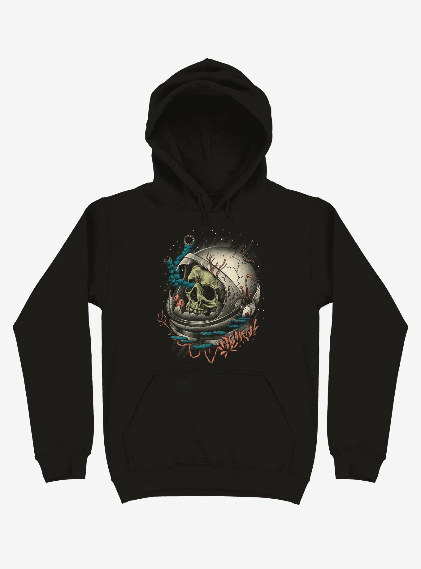 Space Decay Black Hoodie, BLACK, hi-res