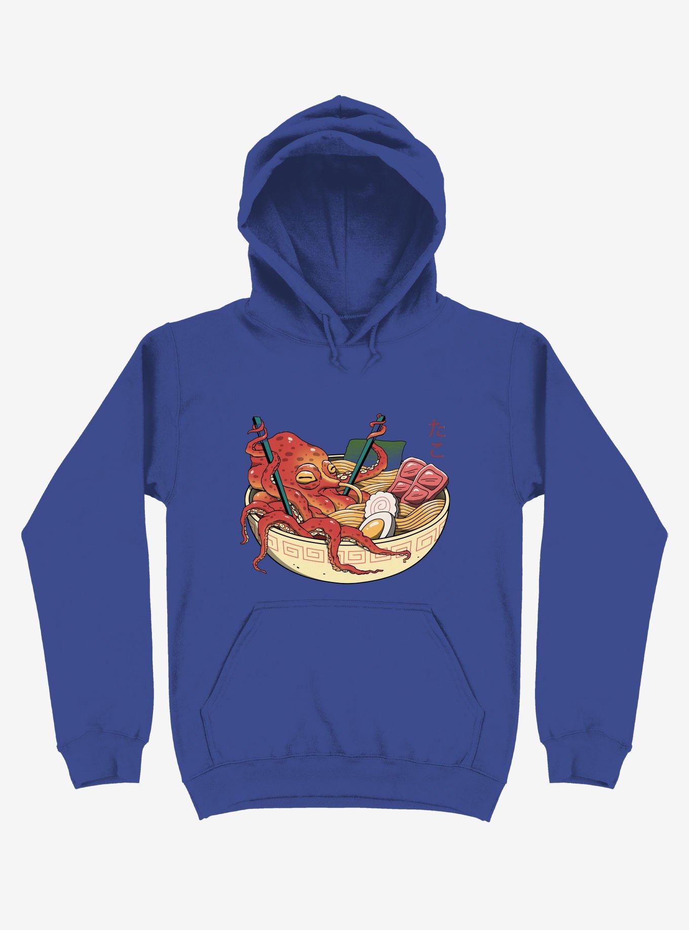 Tako Octopus Ramen Royal Blue Hoodie, ROYAL, hi-res