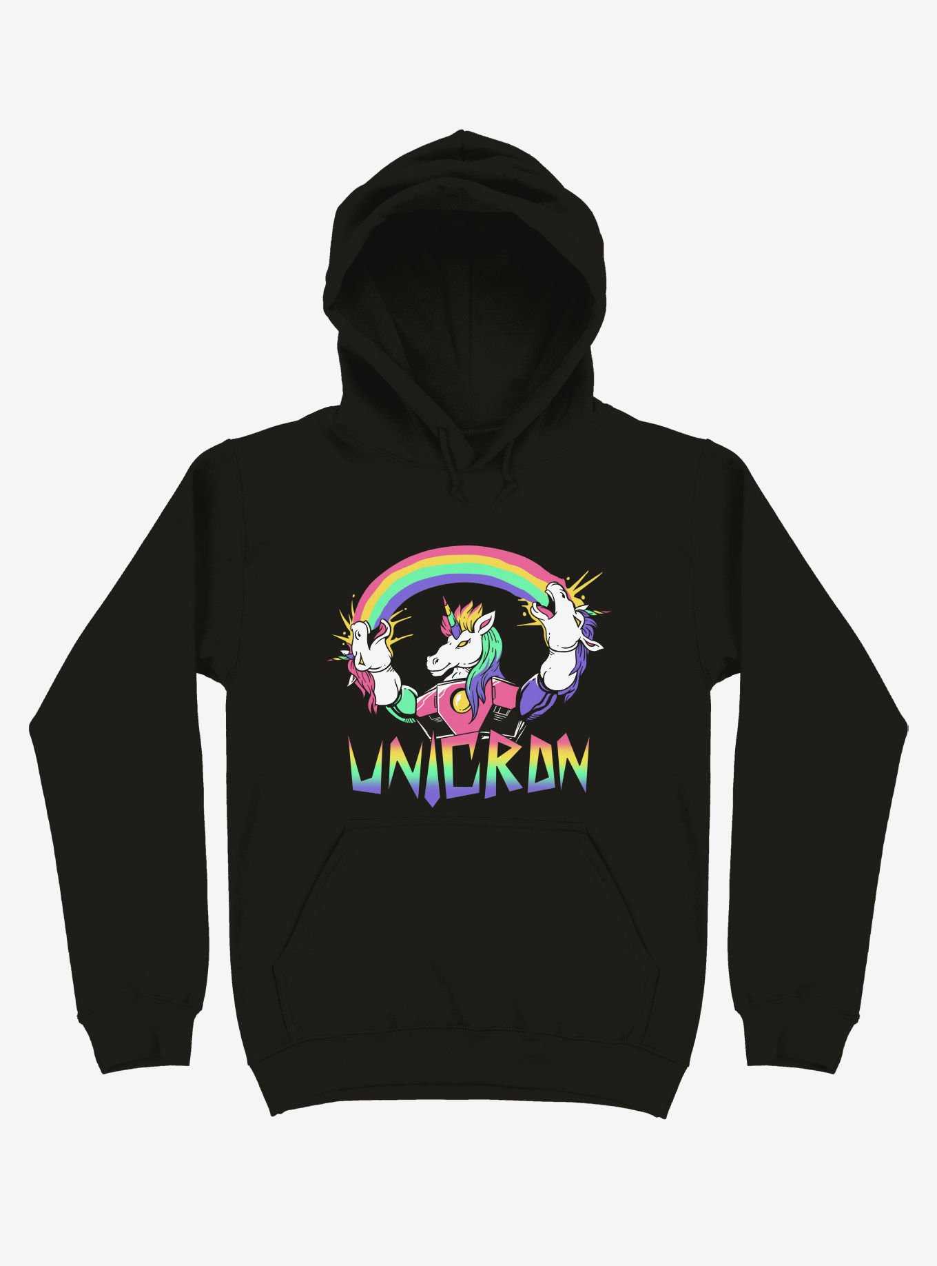 Unicron Rainbow Black Hoodie, , hi-res