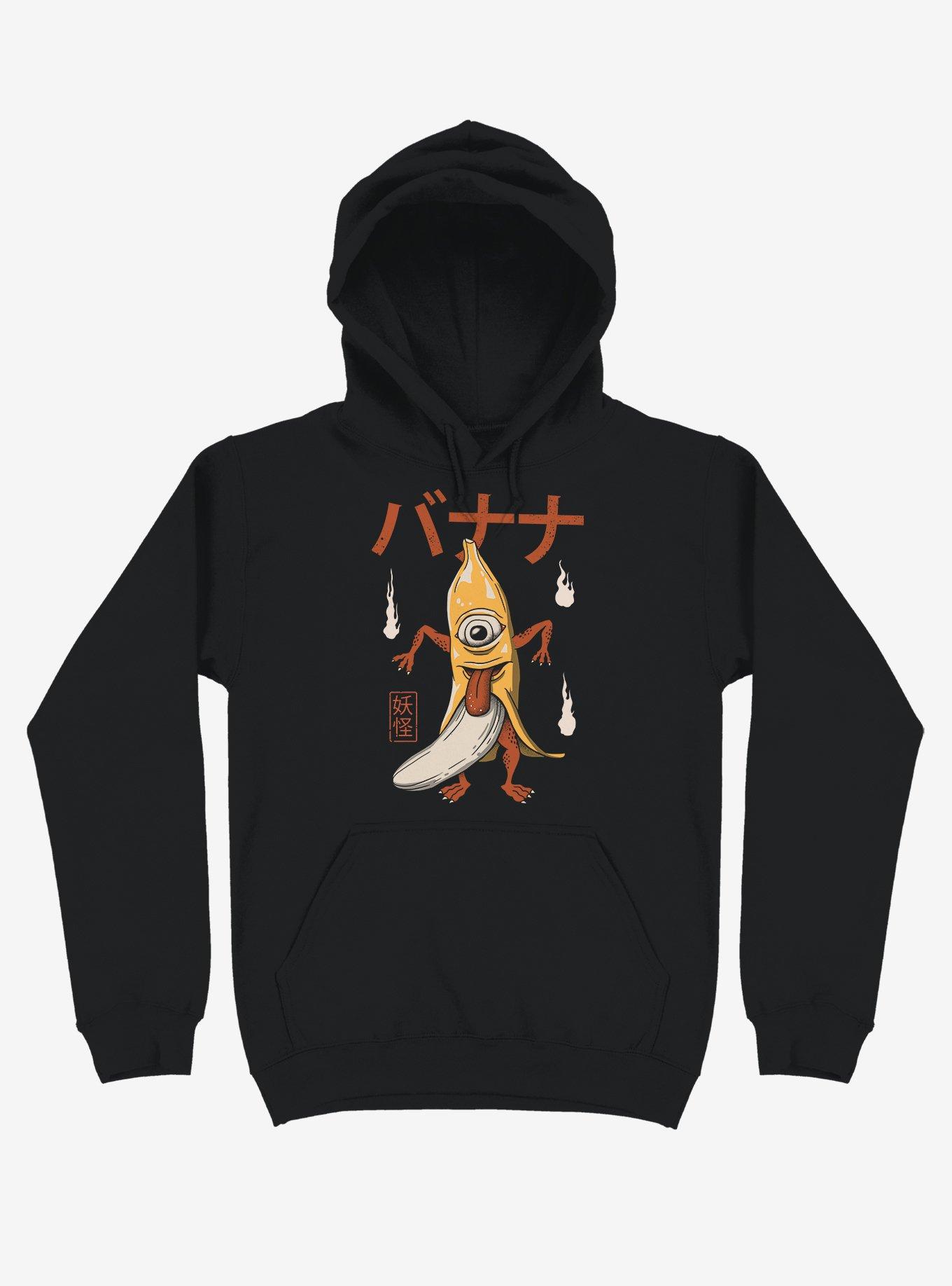 Yokai Banana Black Hoodie, , hi-res