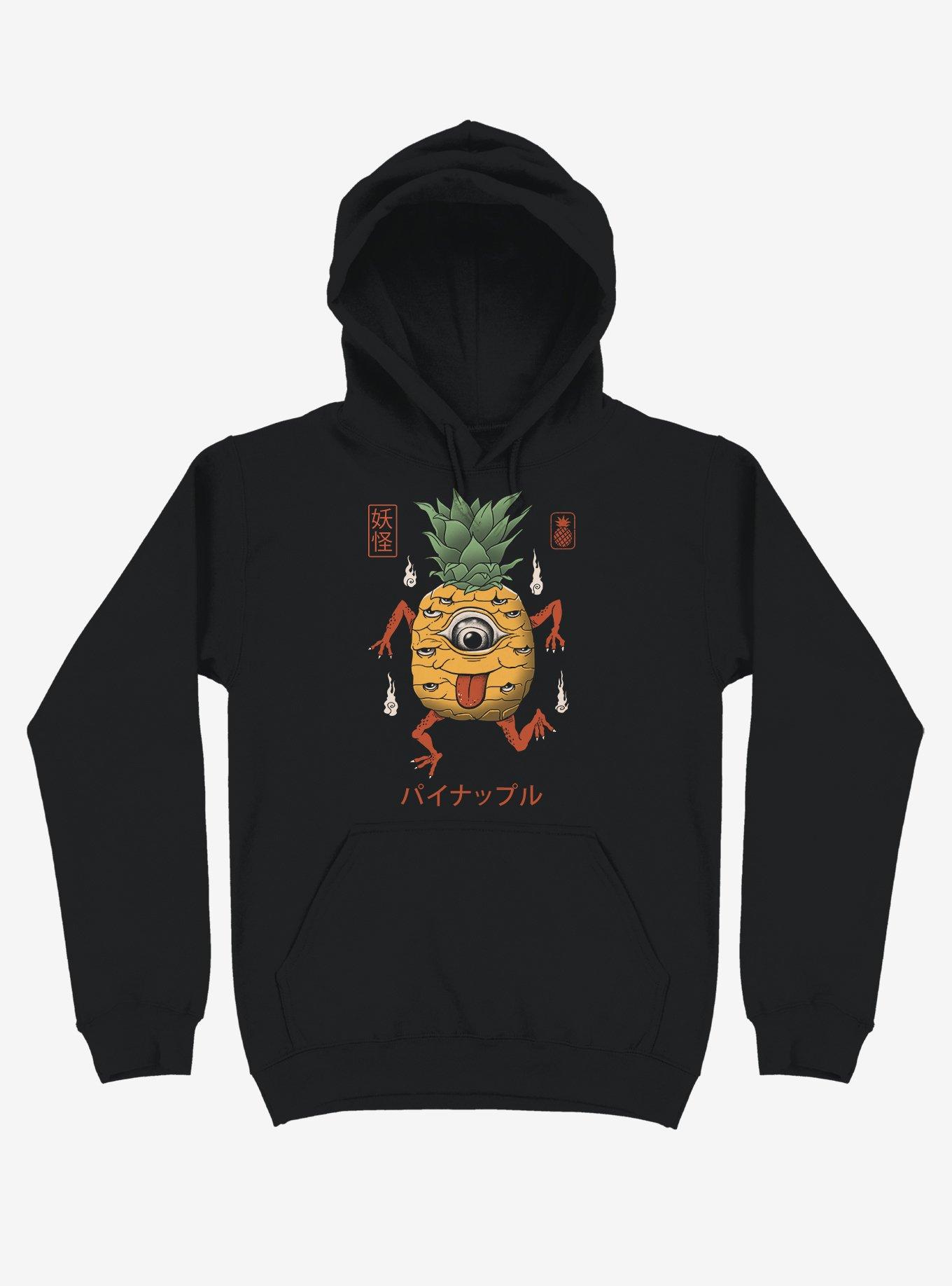 Yokai Pineapple Black Hoodie, , hi-res