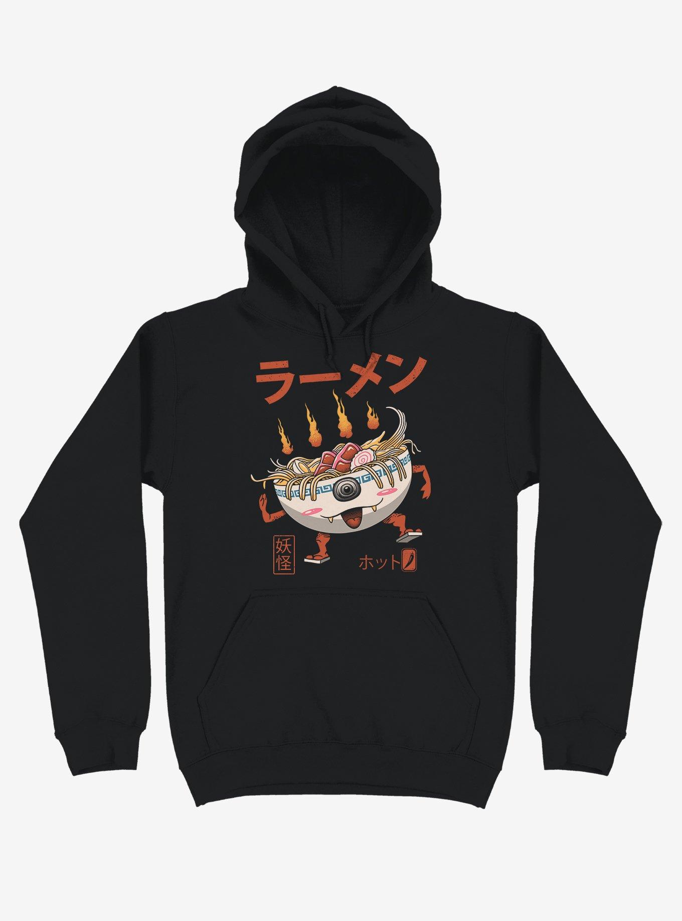 Yokai Ramen Black Hoodie, BLACK, hi-res