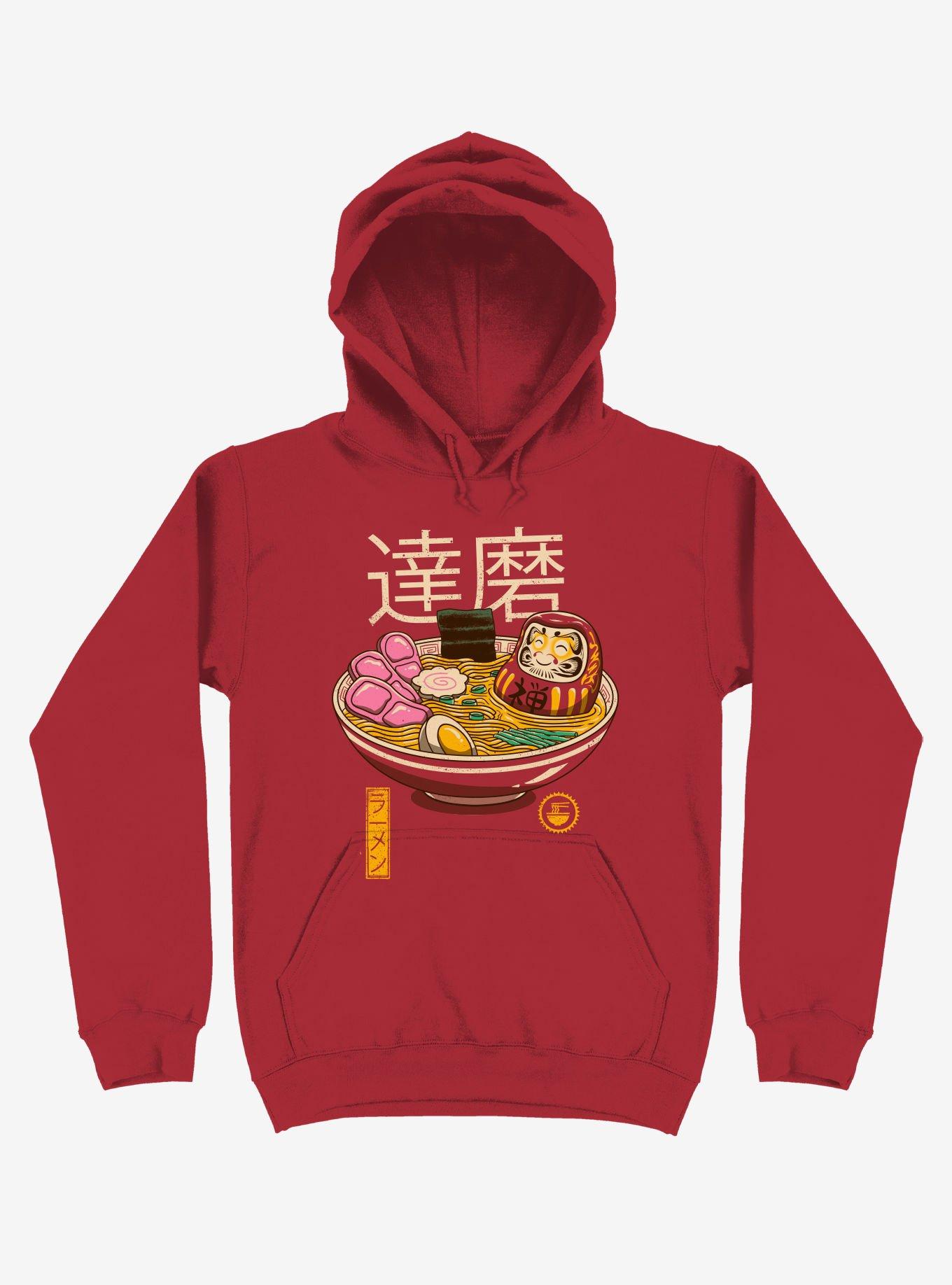 Zen Ramen Red Hoodie, RED, hi-res