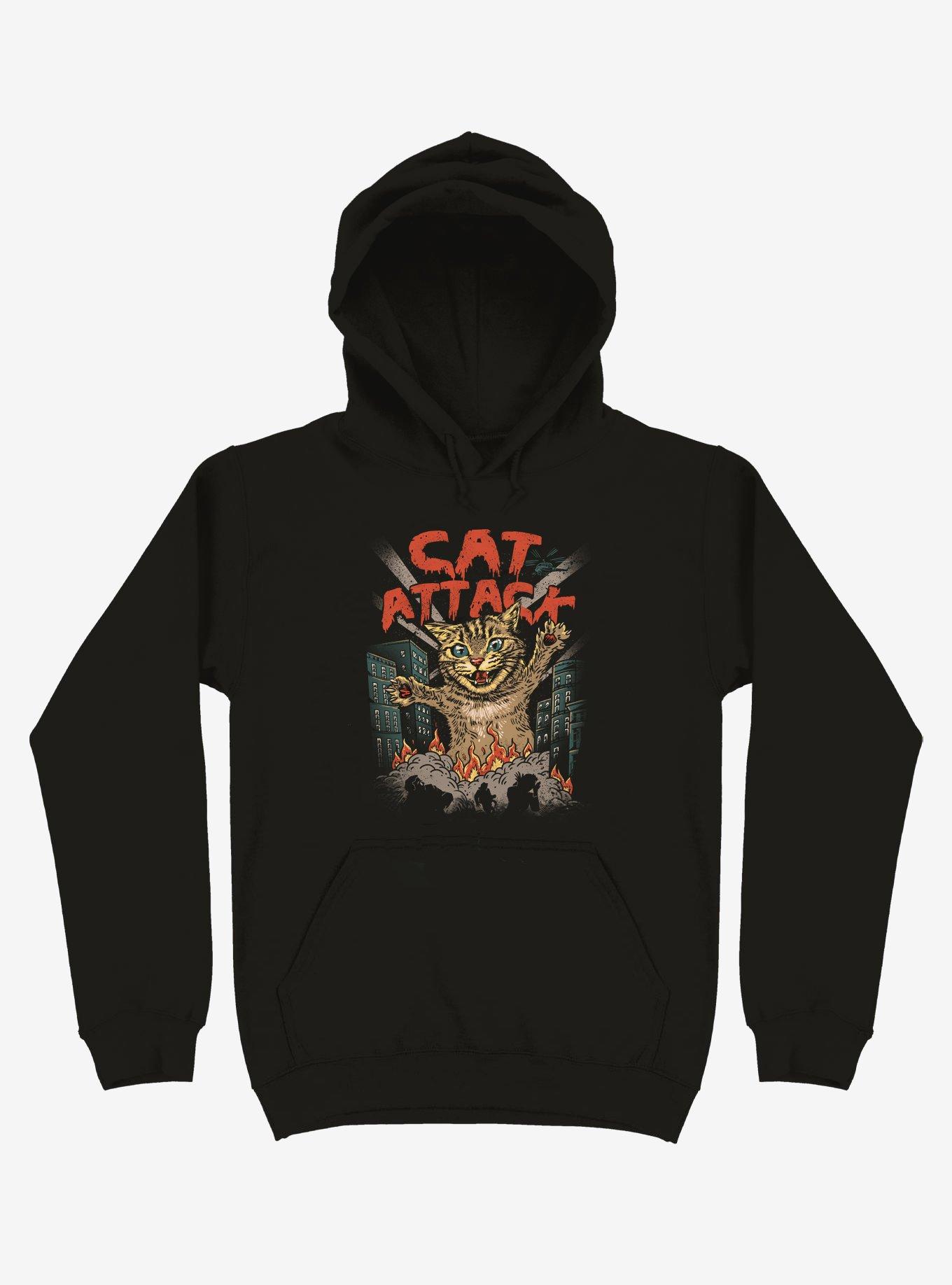 THRDLESS Cat Attack Black Hoodie