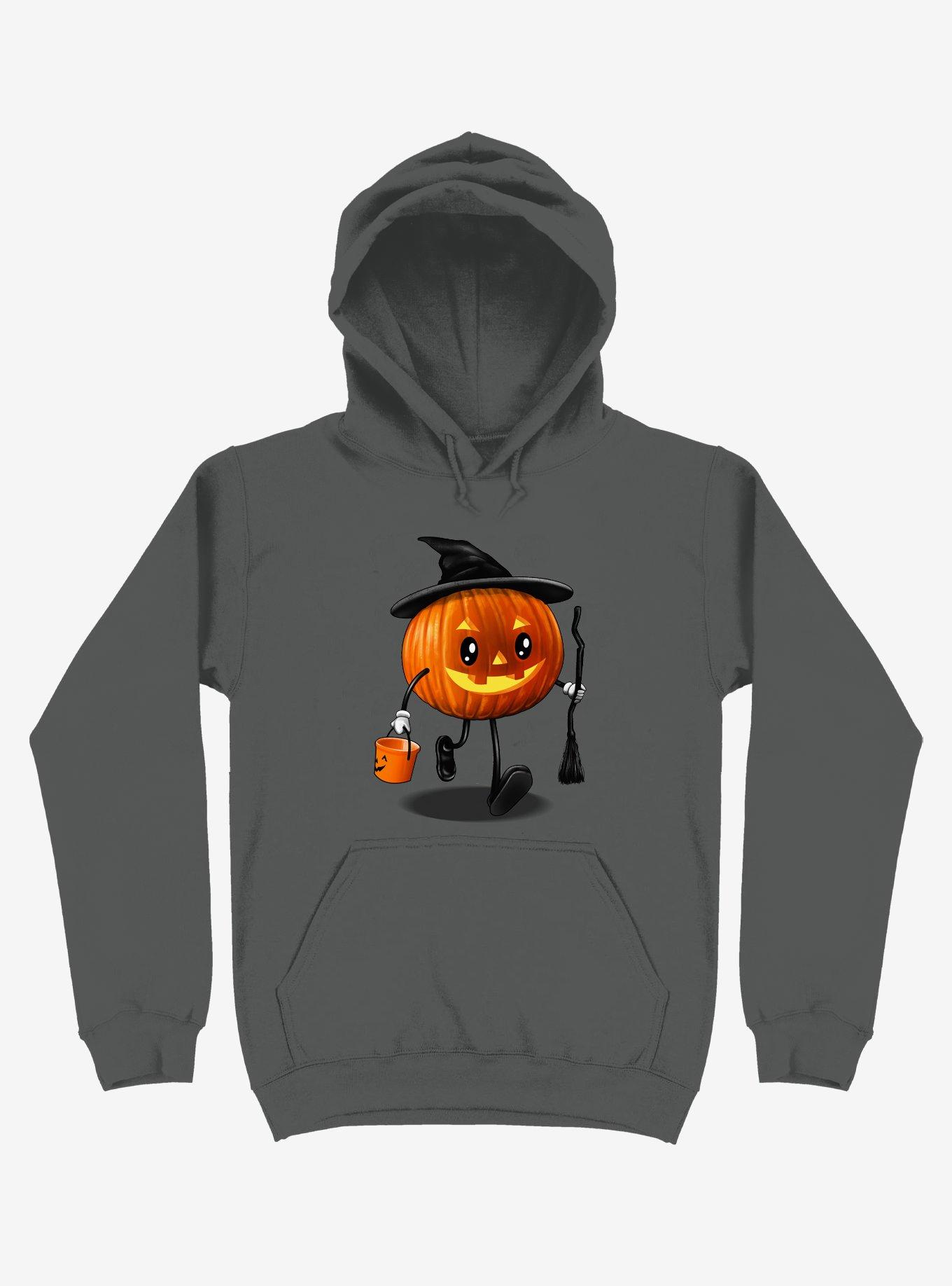 Jack O' Treat Asphalt Grey Hoodie, ASPHALT, hi-res