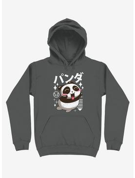 Kawaii Panda Asphalt Grey Hoodie, , hi-res