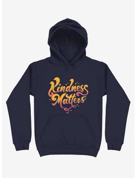 Kindness Matters Navy Blue Hoodie, , hi-res