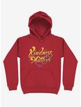 Kindness Matters Red Hoodie, RED, hi-res