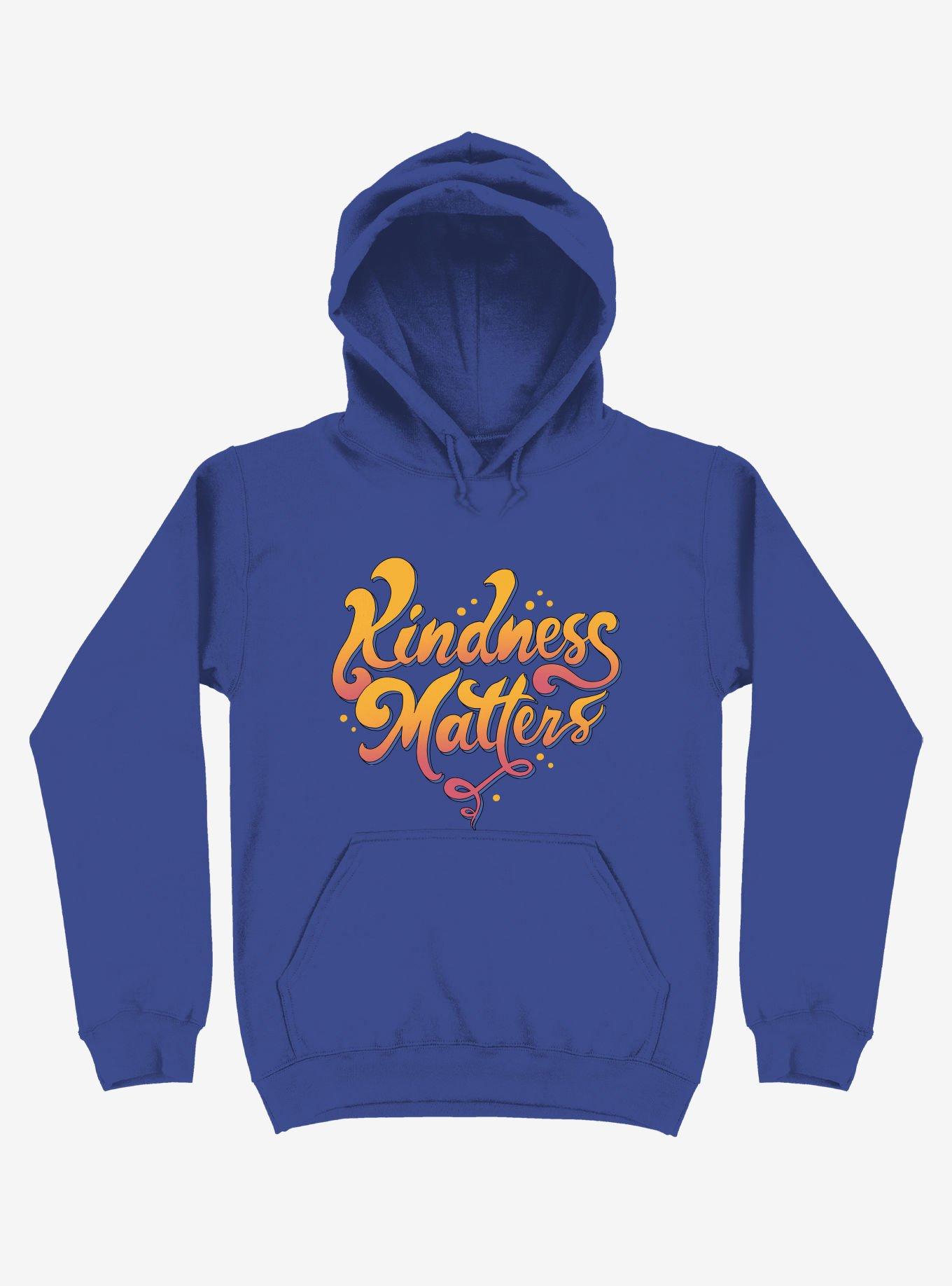 Kindness Matters Royal Blue Hoodie, , hi-res