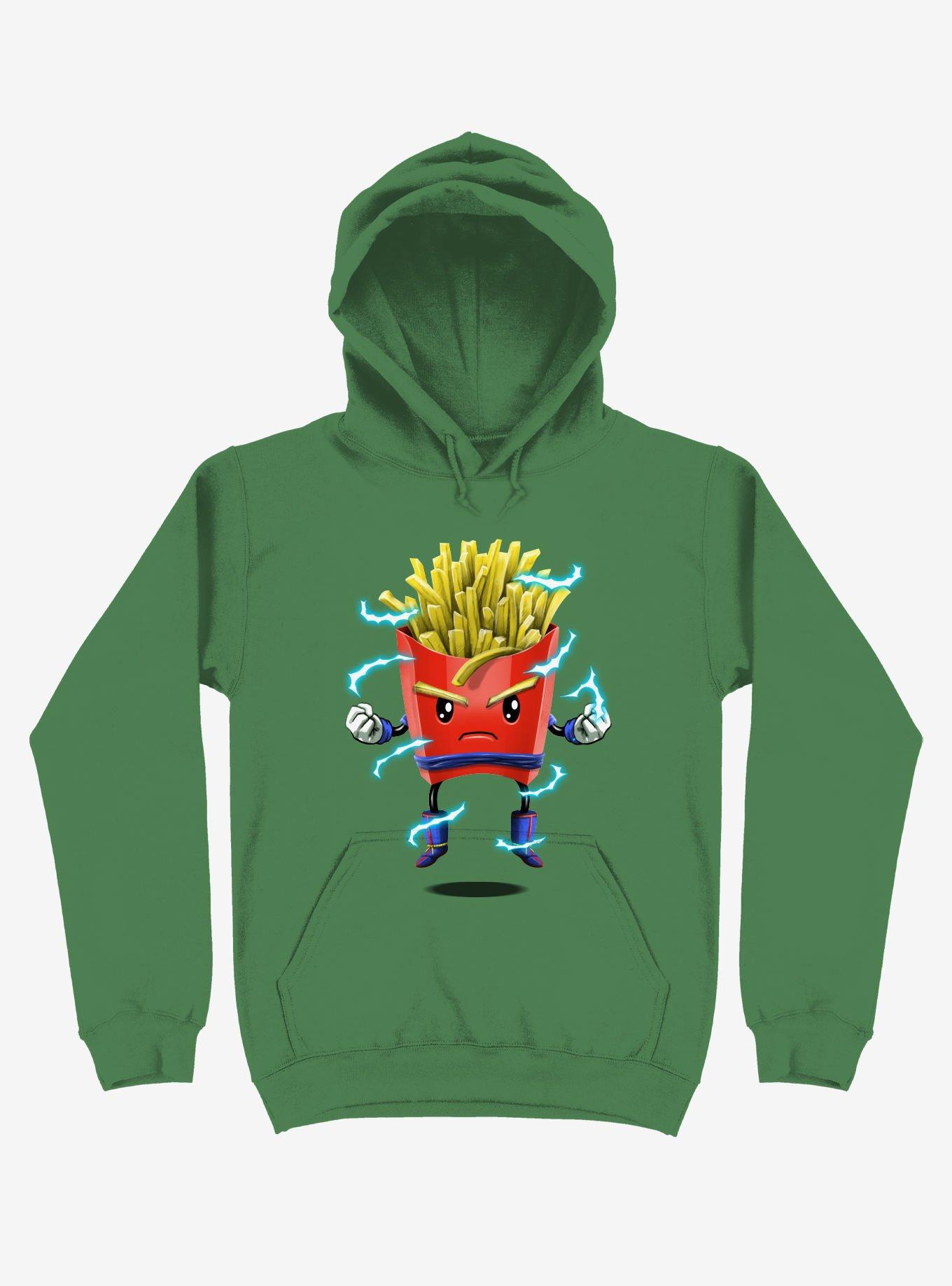 Saiyan Fries Kelly Green Hoodie, KELLY GREEN, hi-res