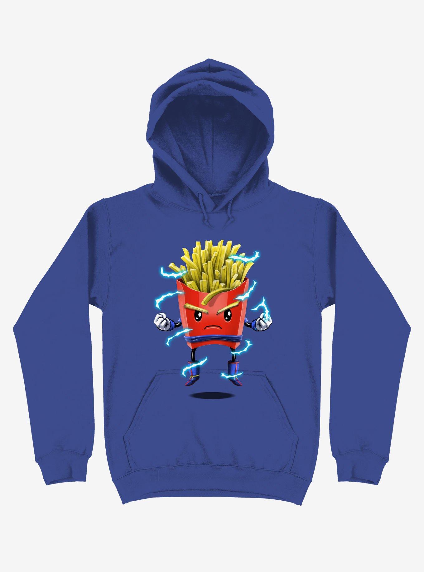 Saiyan Fries Royal Blue Hoodie, ROYAL, hi-res