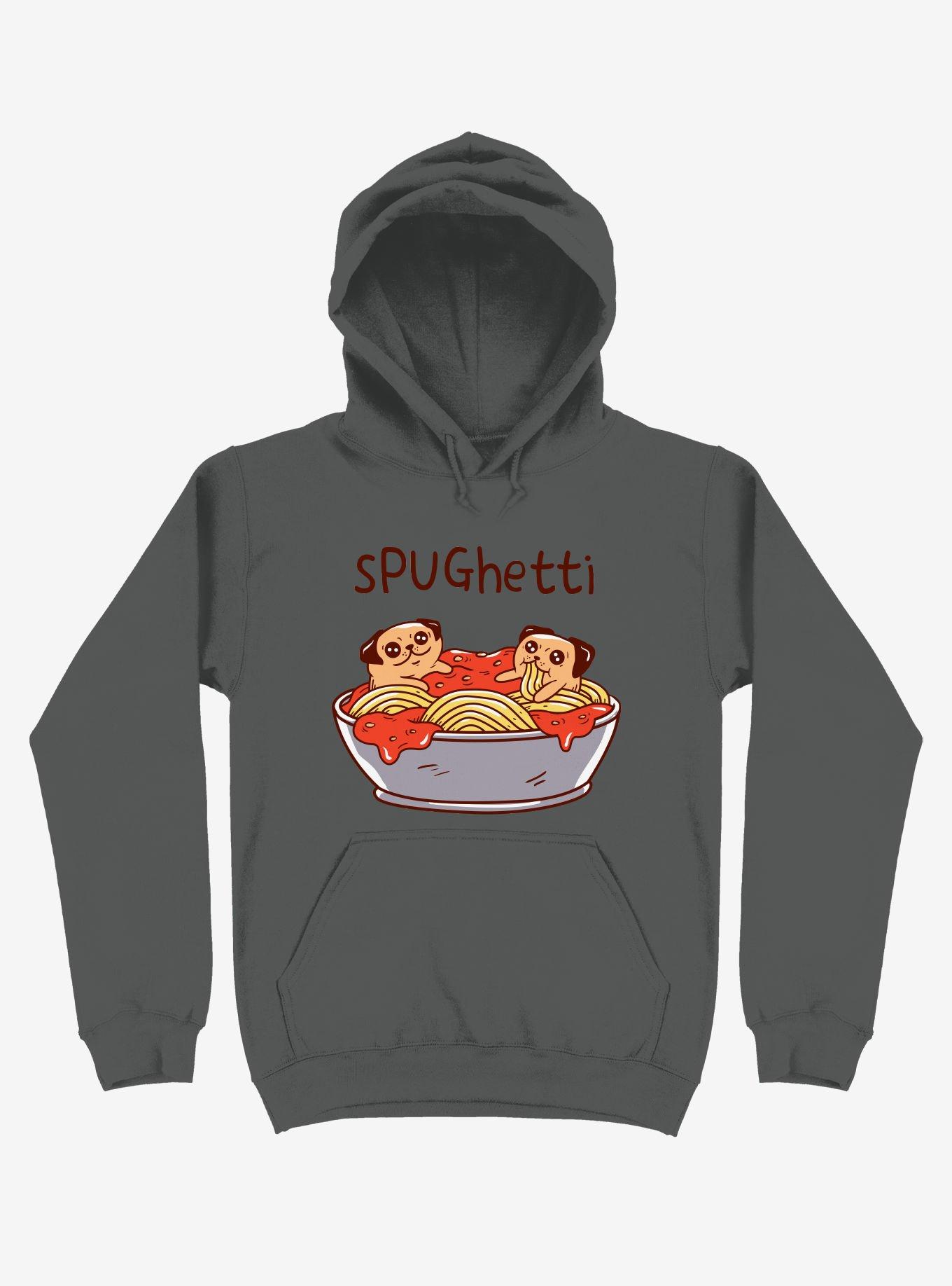 Spughetti Spaghetti Pugs Asphalt Grey Hoodie, ASPHALT, hi-res