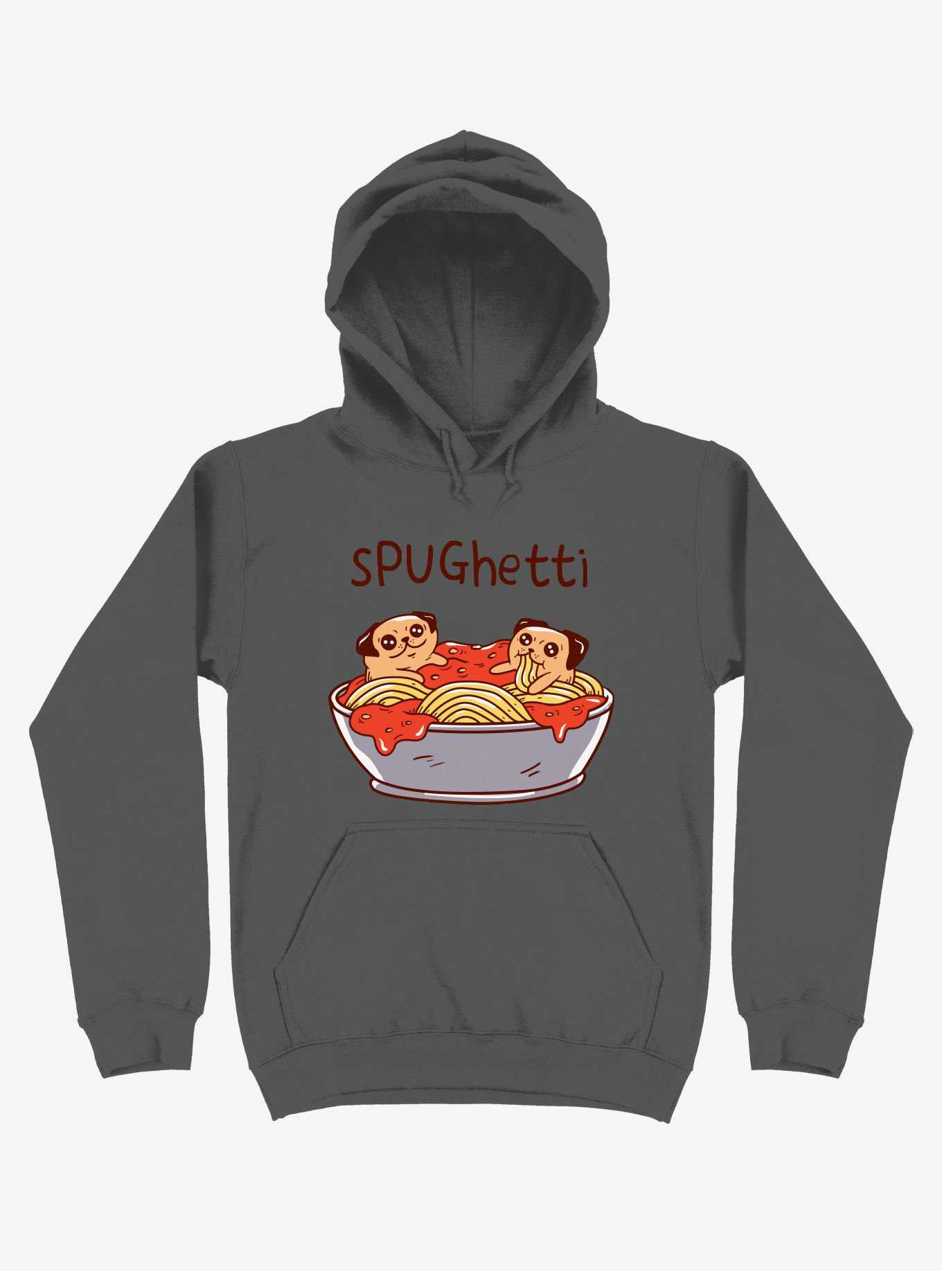 Spughetti Spaghetti Pugs Asphalt Grey Hoodie, , hi-res