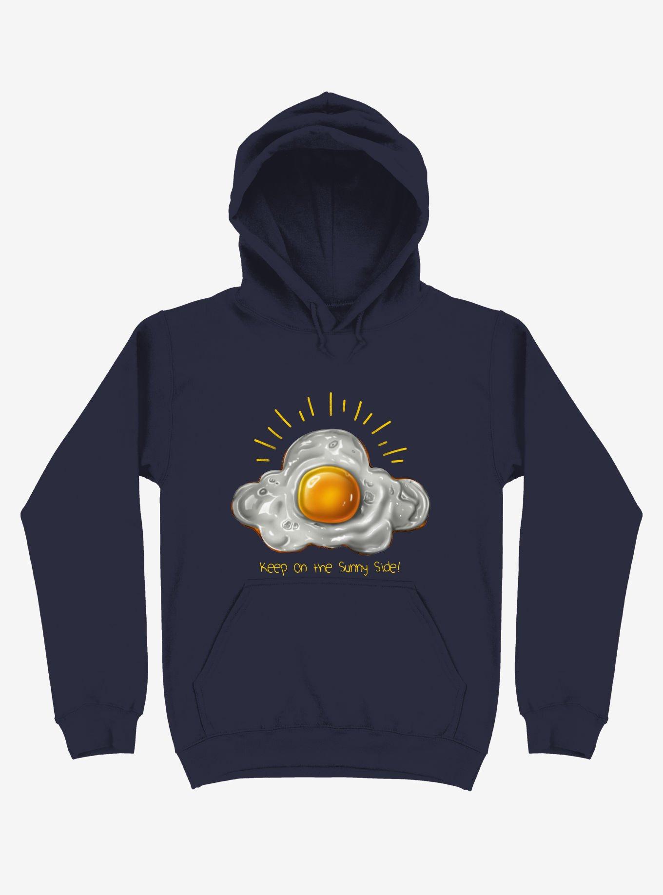 Sunny Side Navy Blue Hoodie, NAVY, hi-res