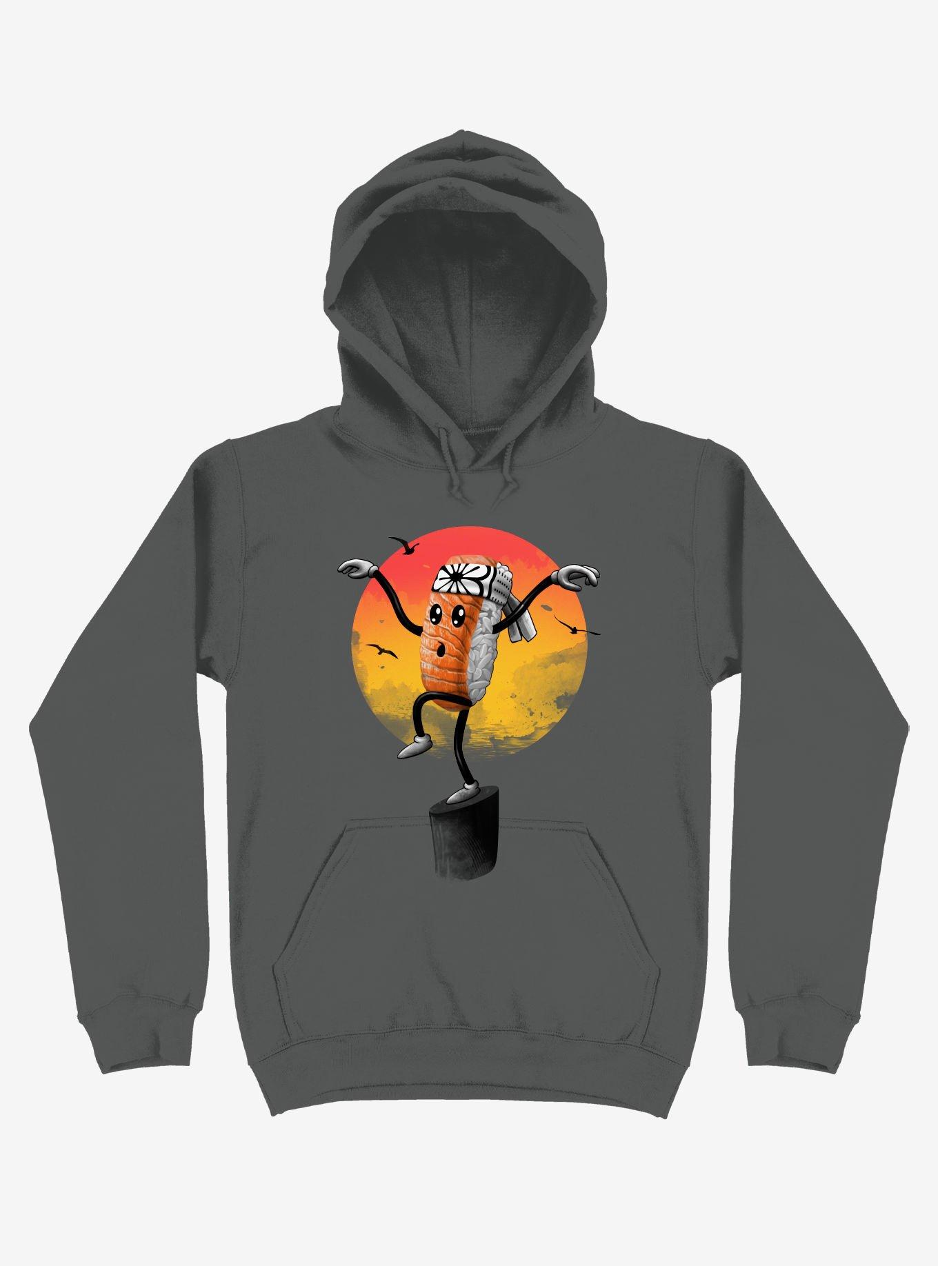 Sushi Style Asphalt Grey Hoodie, ASPHALT, hi-res