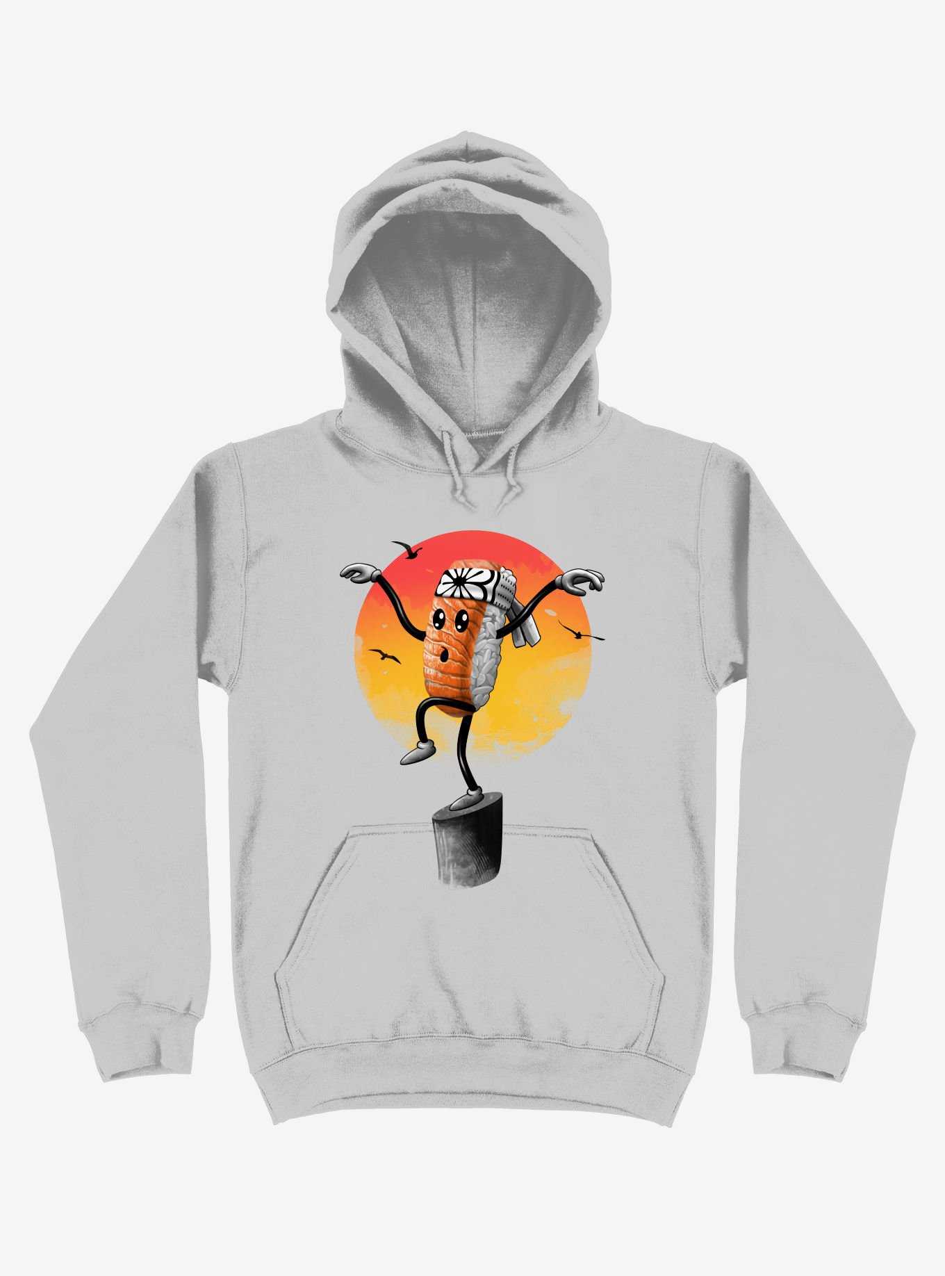 Sushi Style Silver Hoodie, , hi-res