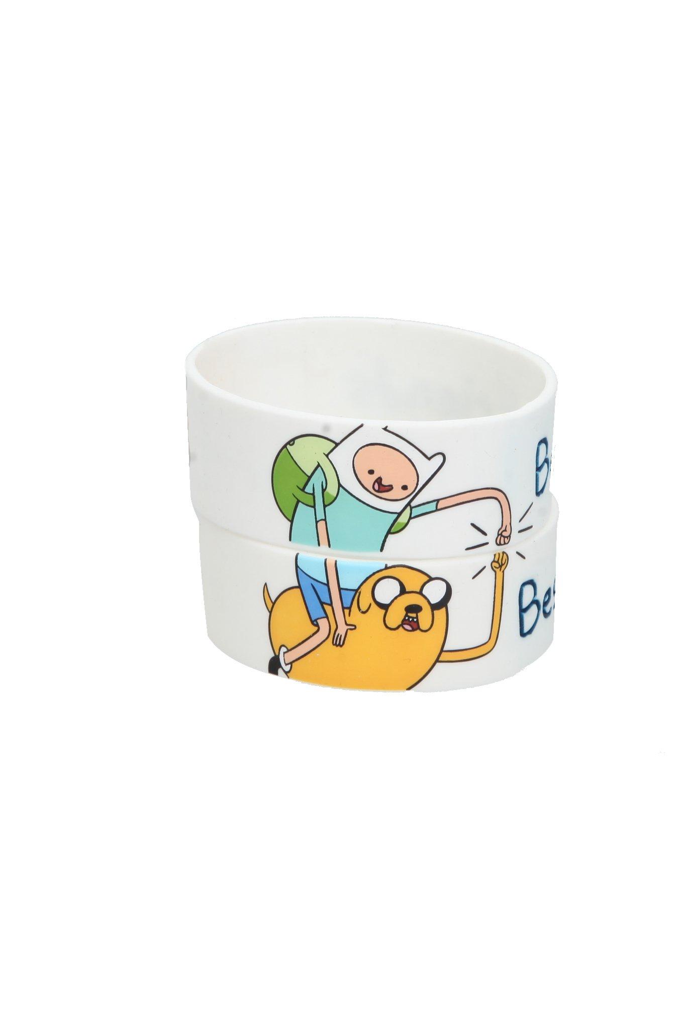 Adventure Time Finn And Jake Best Friends Rubber Bracelet Set, , hi-res