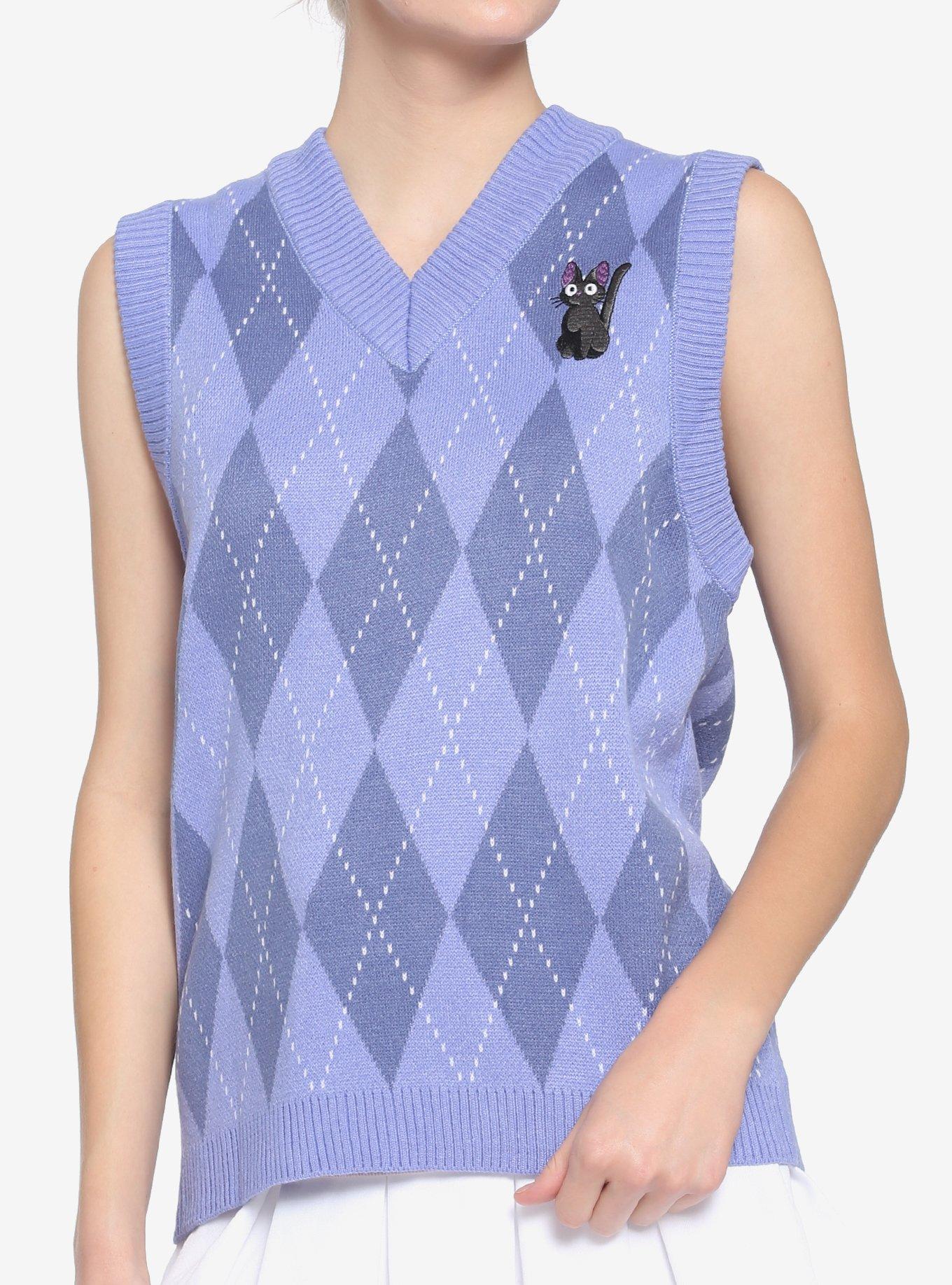 Studio Ghibli Kiki's Delivery Service Jiji Sweater Vest, MULTI, hi-res