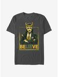 Marvel Loki Political Motive T-Shirt, CHARCOAL, hi-res