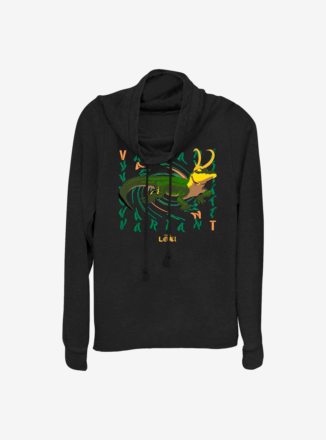 Marvel Loki Alligator Loki Deviance Cowlneck Long-Sleeve Girls Top, , hi-res