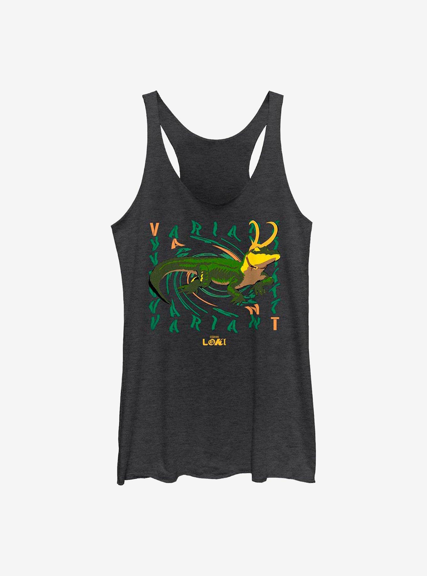 Marvel Loki Alligator Loki Deviance Girls Tank, BLK HTR, hi-res