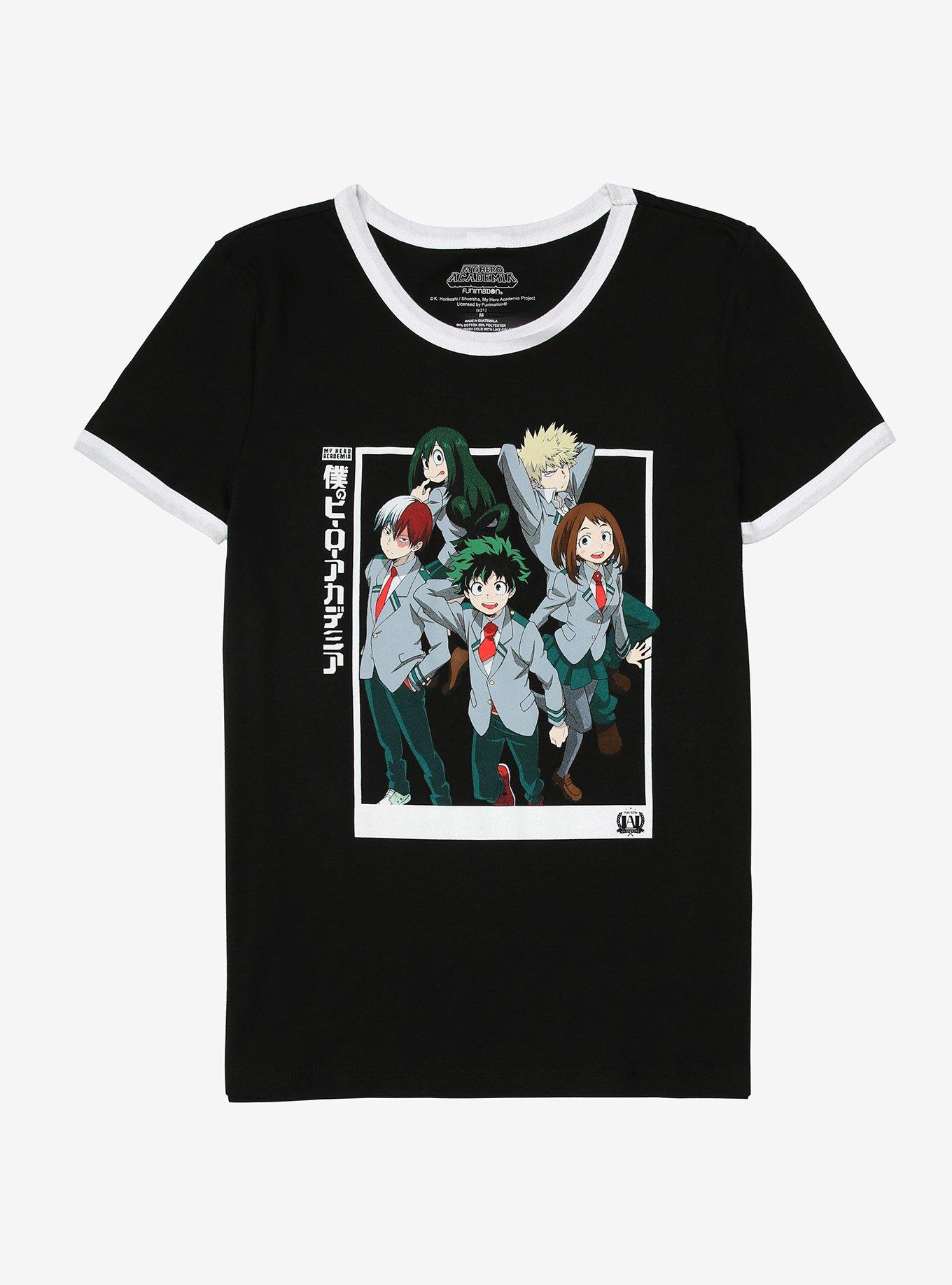 My Hero Academia Group Girls Ringer T-Shirt, MULTI, hi-res