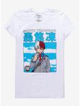 My Hero Academia Todoroki Stripe Boyfriend Fit Girls T-Shirt, MULTI, hi-res