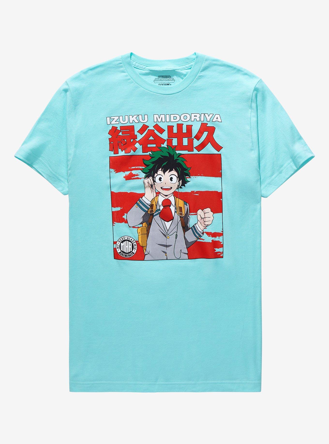 My Hero Academia Midoriya Stripe Girls T-Shirt, MULTI, hi-res