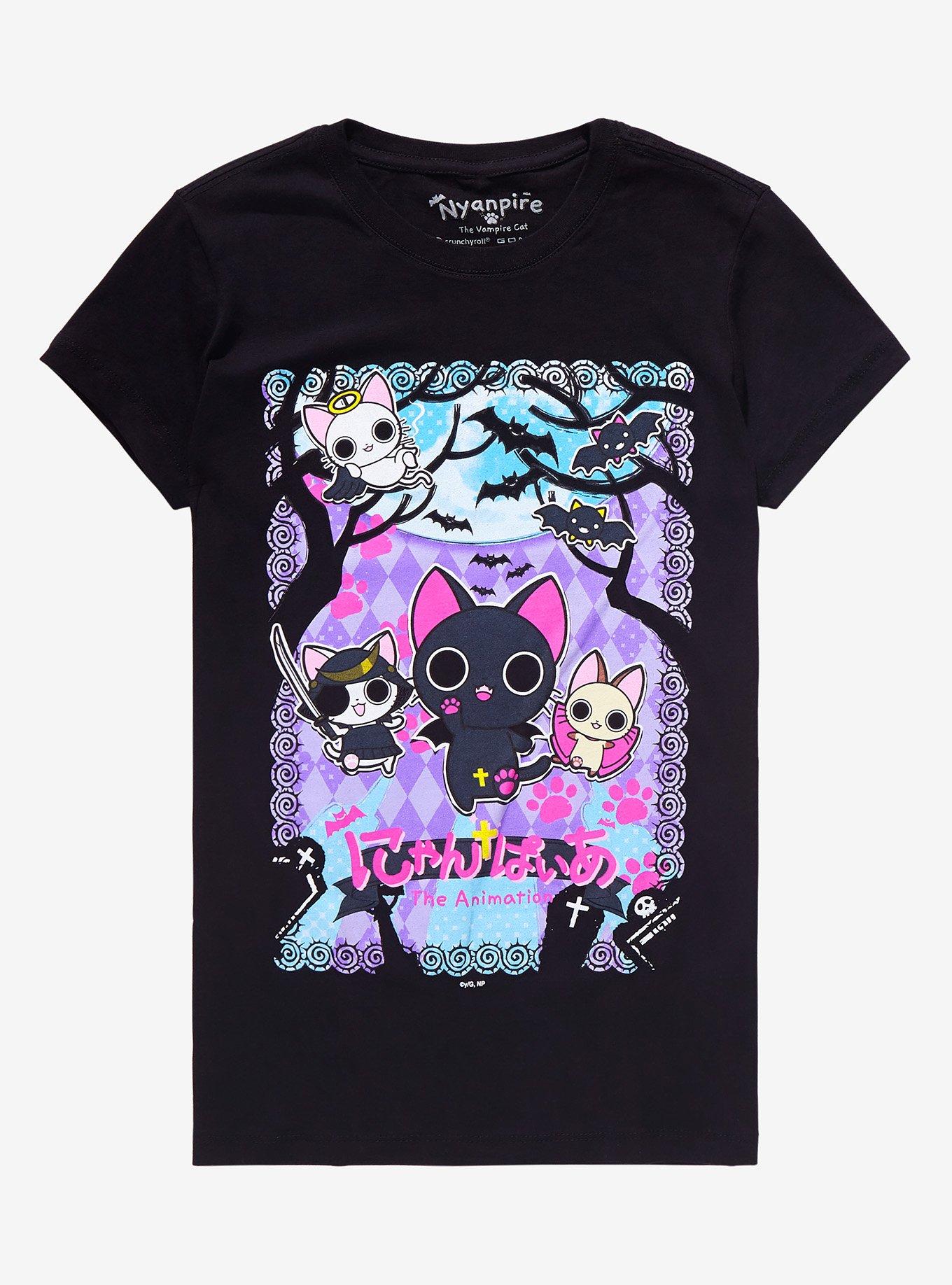 Nyanpire Poster Girls T-Shirt, MULTI, hi-res