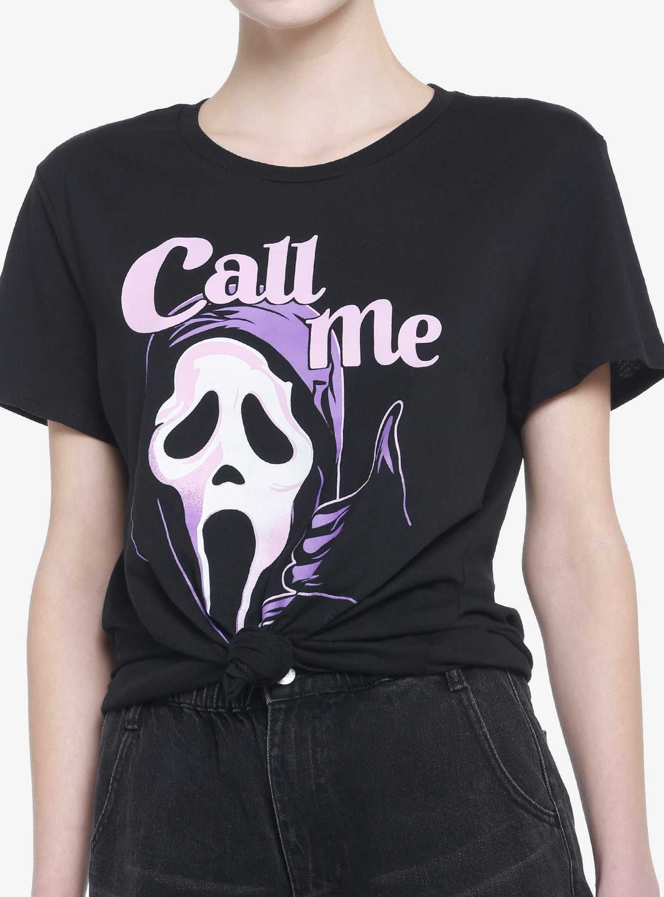 Scream Ghost Face Call Me Boyfriend Fit Girls T-Shirt, , hi-res