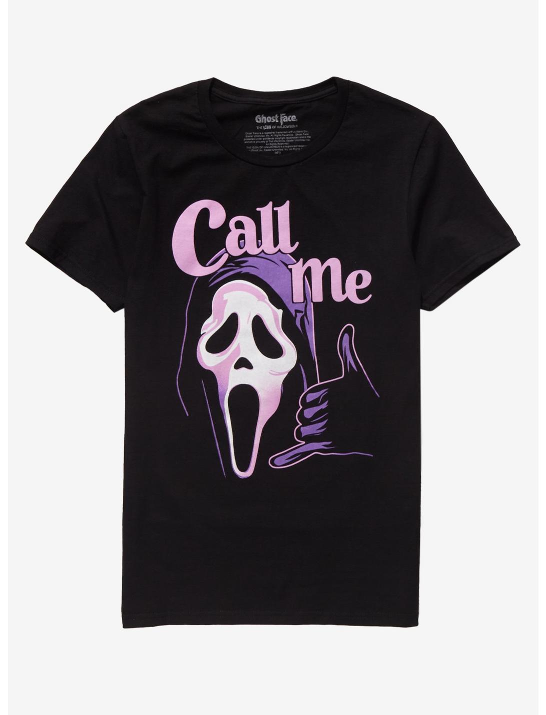 Scream Ghost Face Call Me Boyfriend Fit Girls T-Shirt Plus Size, MULTI, hi-res