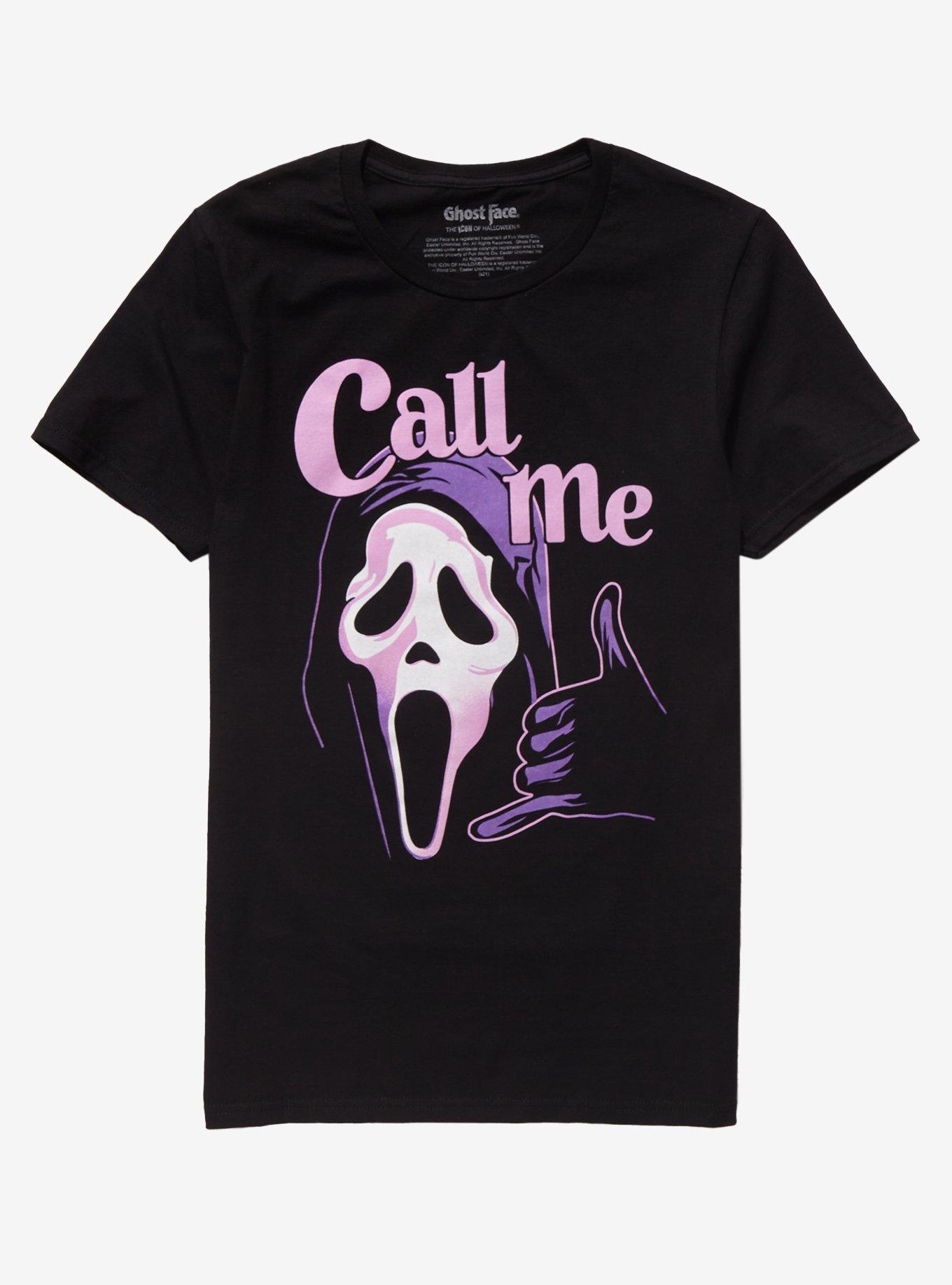 Scream Ghost Face Call Me Boyfriend Fit Girls T-Shirt Plus Size, MULTI, hi-res