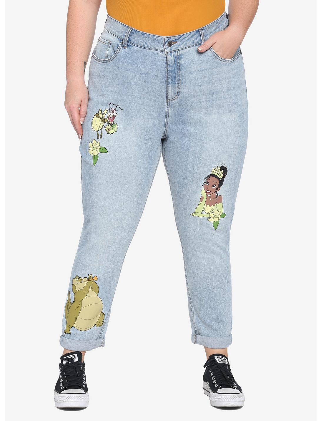 Disney The Princess And The Frog Tiana Mom Jeans Plus Size, MULTI, hi-res