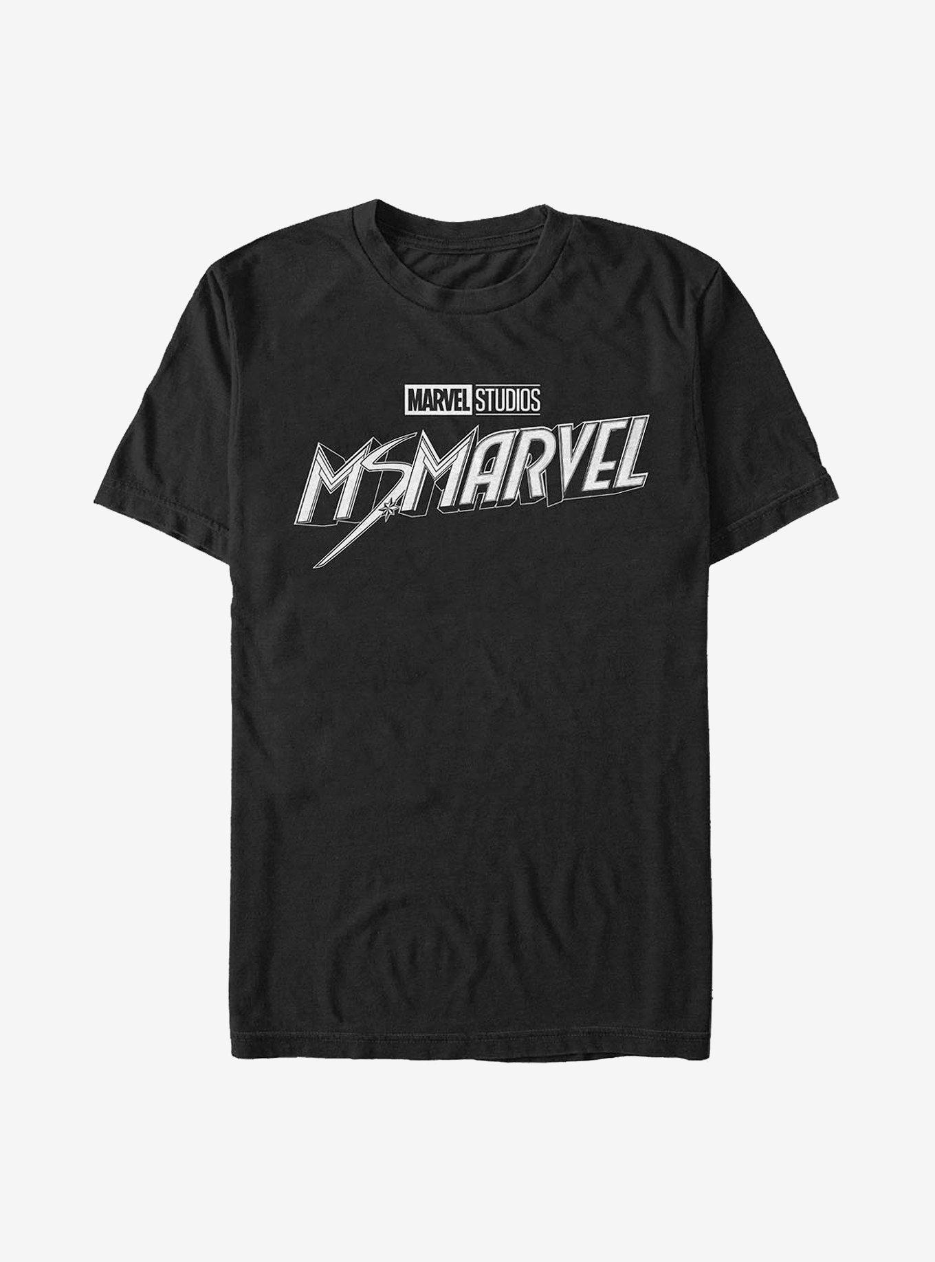 Marvel Ms. Marvel Logo T-Shirt, BLACK, hi-res