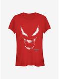 Marvel Venom Carnage Big Face Girls T-Shirt, RED, hi-res