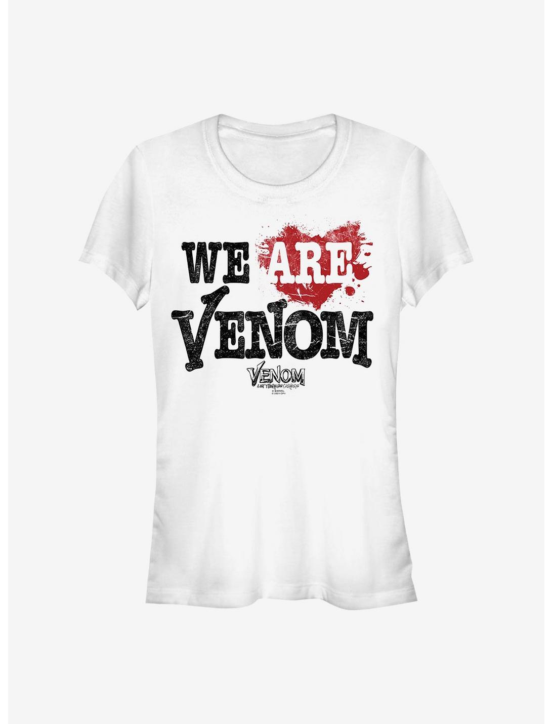 Marvel Venom Splattered We Are Venom Girls T-Shirt, WHITE, hi-res