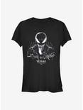 Marvel Venom Lines Girls T-Shirt, BLACK, hi-res