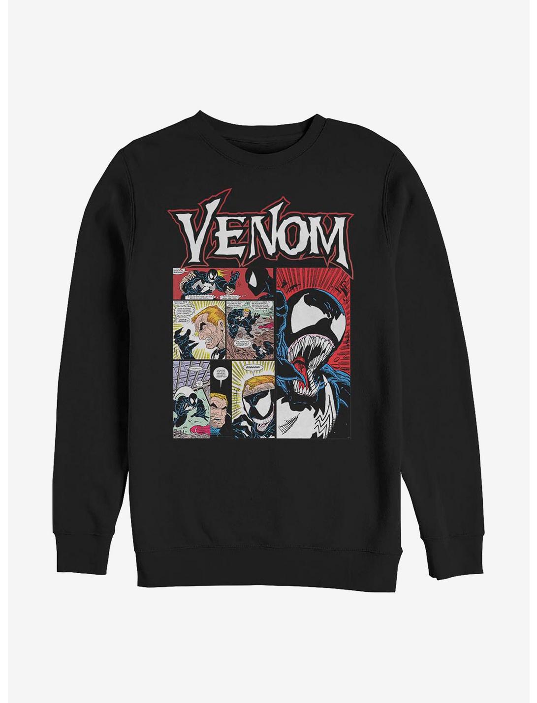 Marvel Venom Comic Crew Sweatshirt, BLACK, hi-res