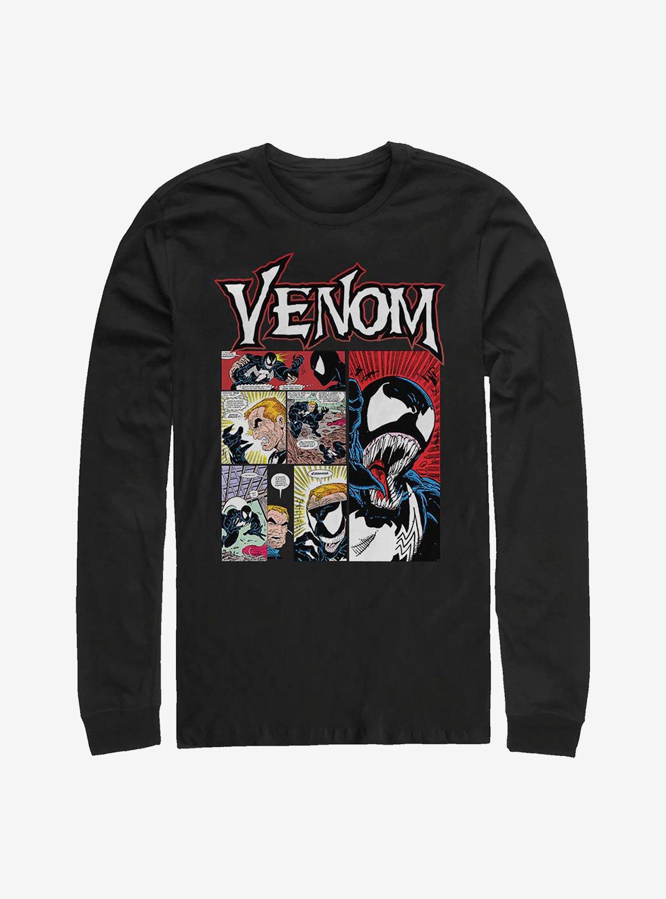 Marvel Venom Comic Long-Sleeve T-Shirt, BLACK, hi-res