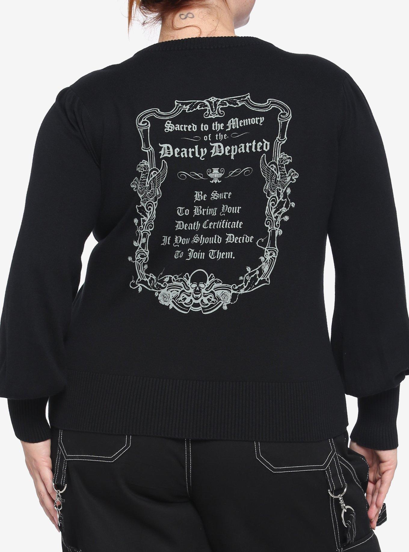 Her Universe Disney The Haunted Mansion Crop Cardigan Plus Size, MULTI, hi-res