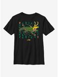 Marvel Loki Alligator Deviance Youth T-Shirt, BLACK, hi-res