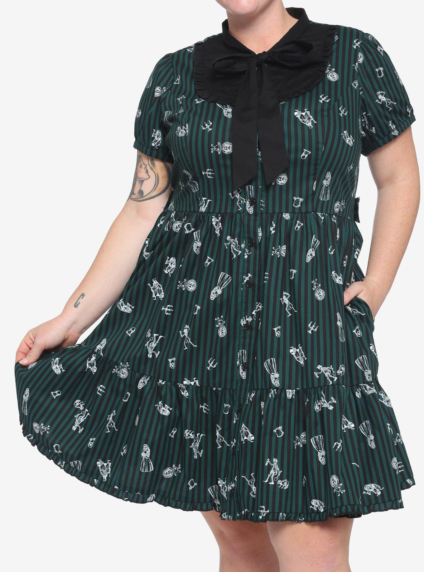 Her Universe Disney The Haunted Mansion Icons Dress Plus Size, BLACK, hi-res