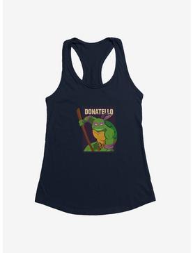 Teenage Mutant Ninja Turtles Donatello Action Pose Square Womens Tank Top, MIDNIGHT NAVY, hi-res