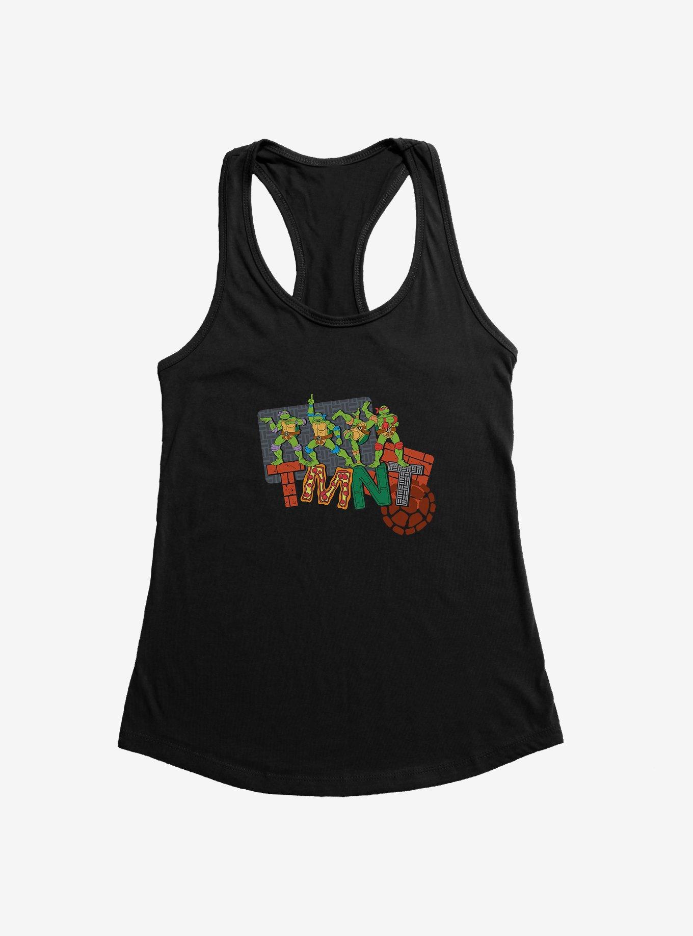 Teenage Mutant Ninja Turtles Patterned Logo Letters Womens Tank Top, , hi-res