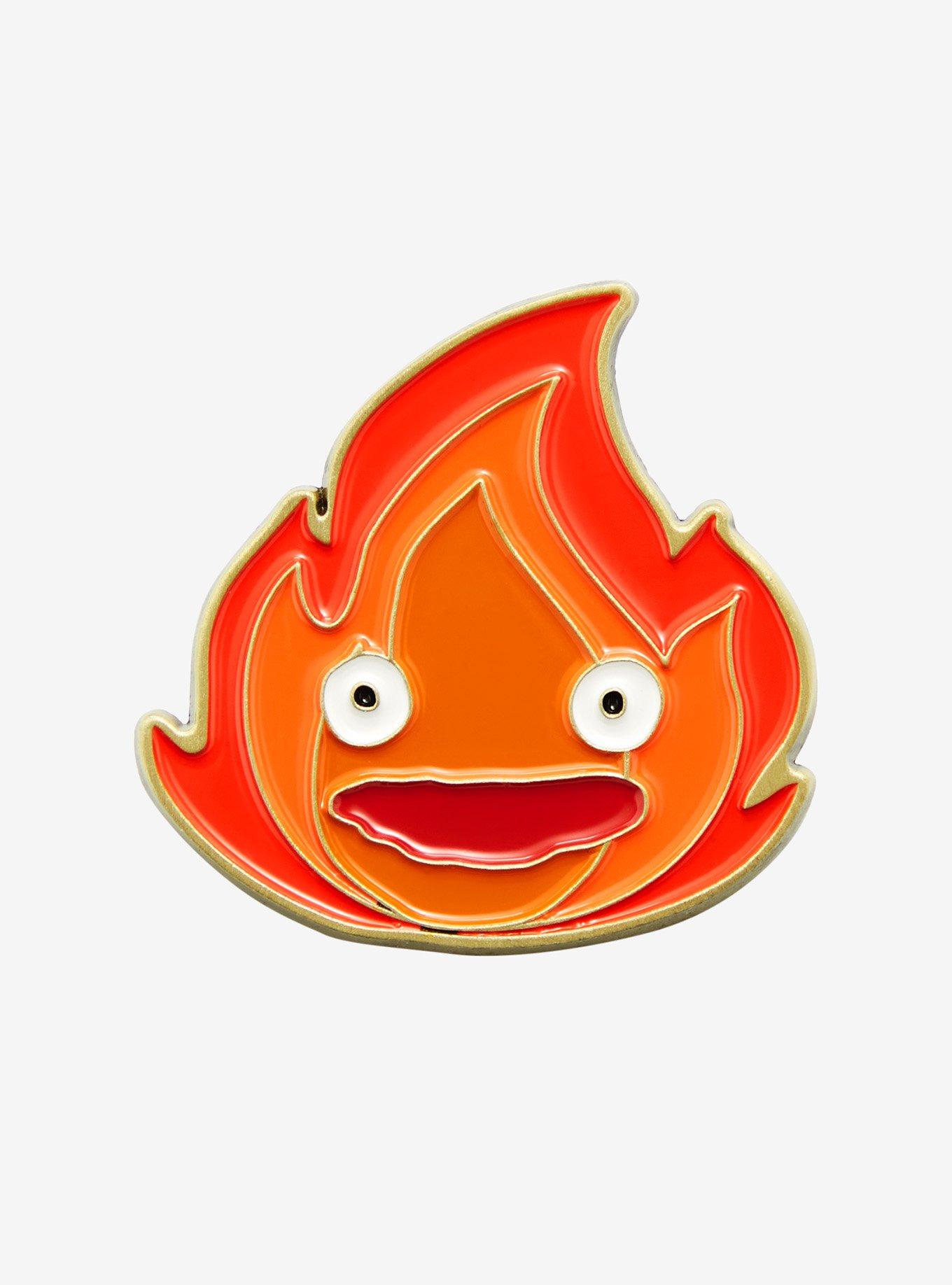 Studio Ghibli Howl&rsquo;s Moving Castle Calcifer Enamel Pin - BoxLunch Exclusive, , hi-res