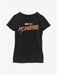 Marvel Ms. Marvel Classic Logo Youth Girls T-Shirt, BLACK, hi-res