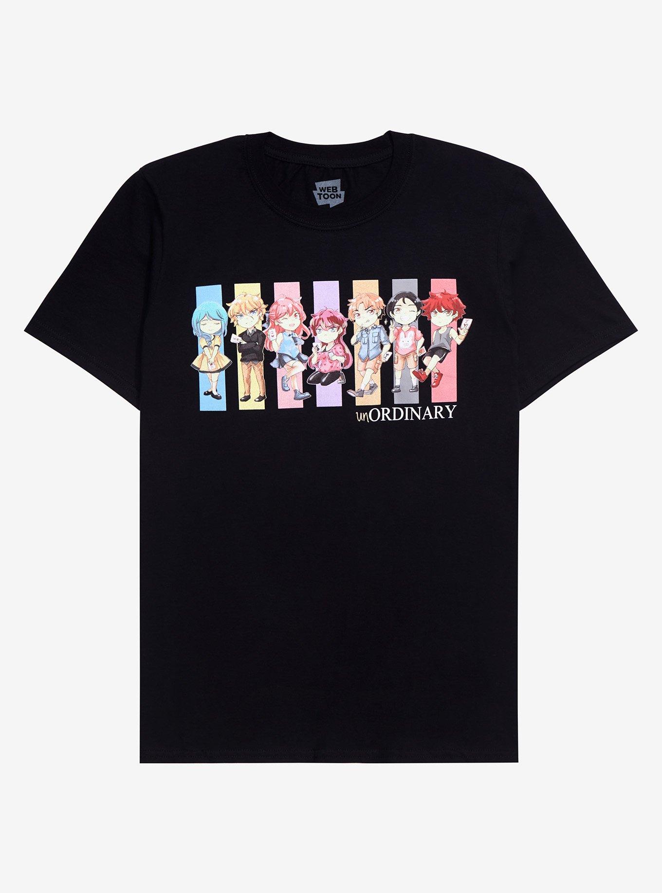 unOrdinary Characters Portraits Panel T-Shirt - BoxLunch Exclusive, BLACK, hi-res