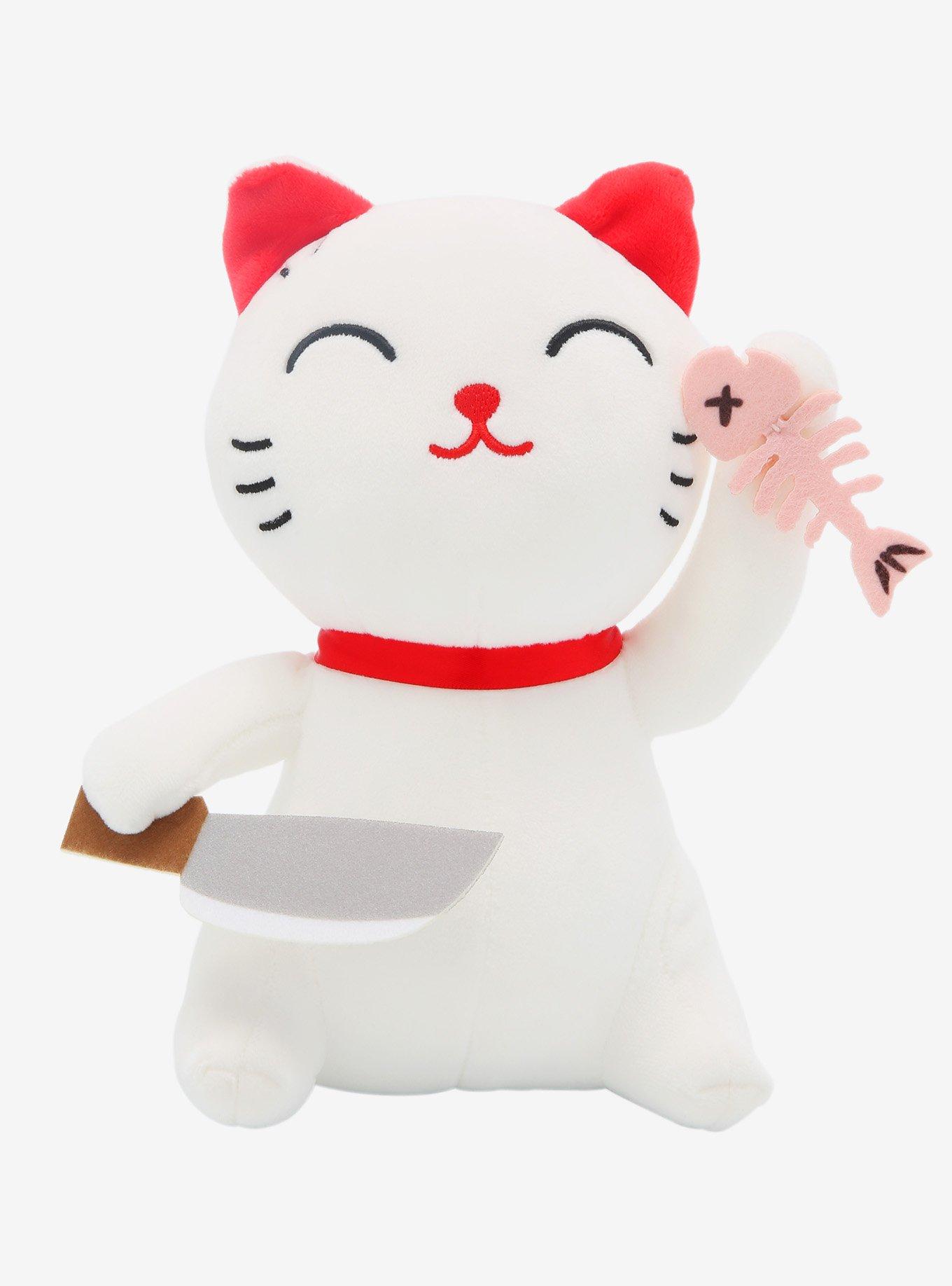 Cat With Knife & Sushi Plush, , hi-res