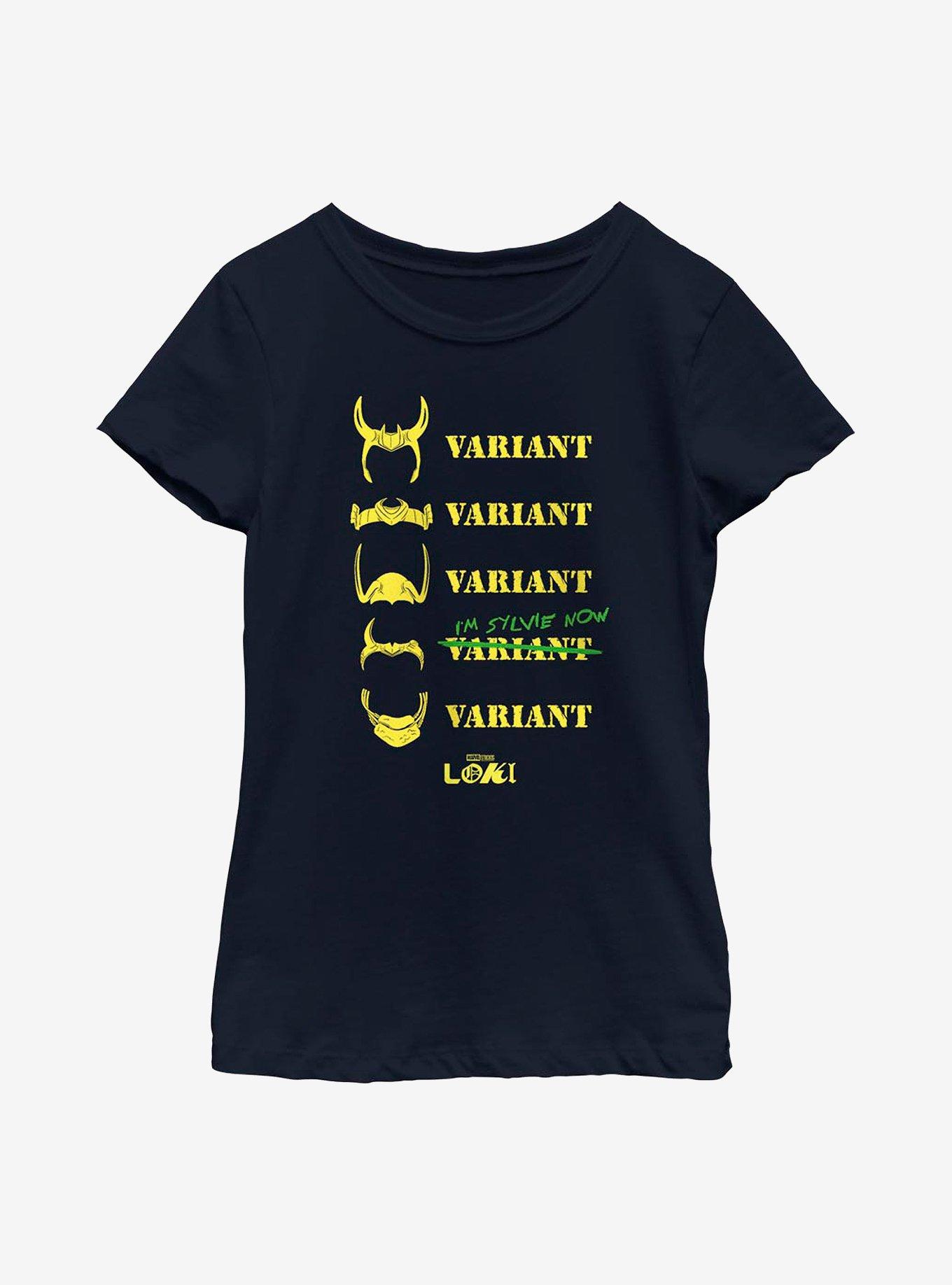 Marvel Loki I'm Sylvie Now Variant Youth Girls T-Shirt, NAVY, hi-res