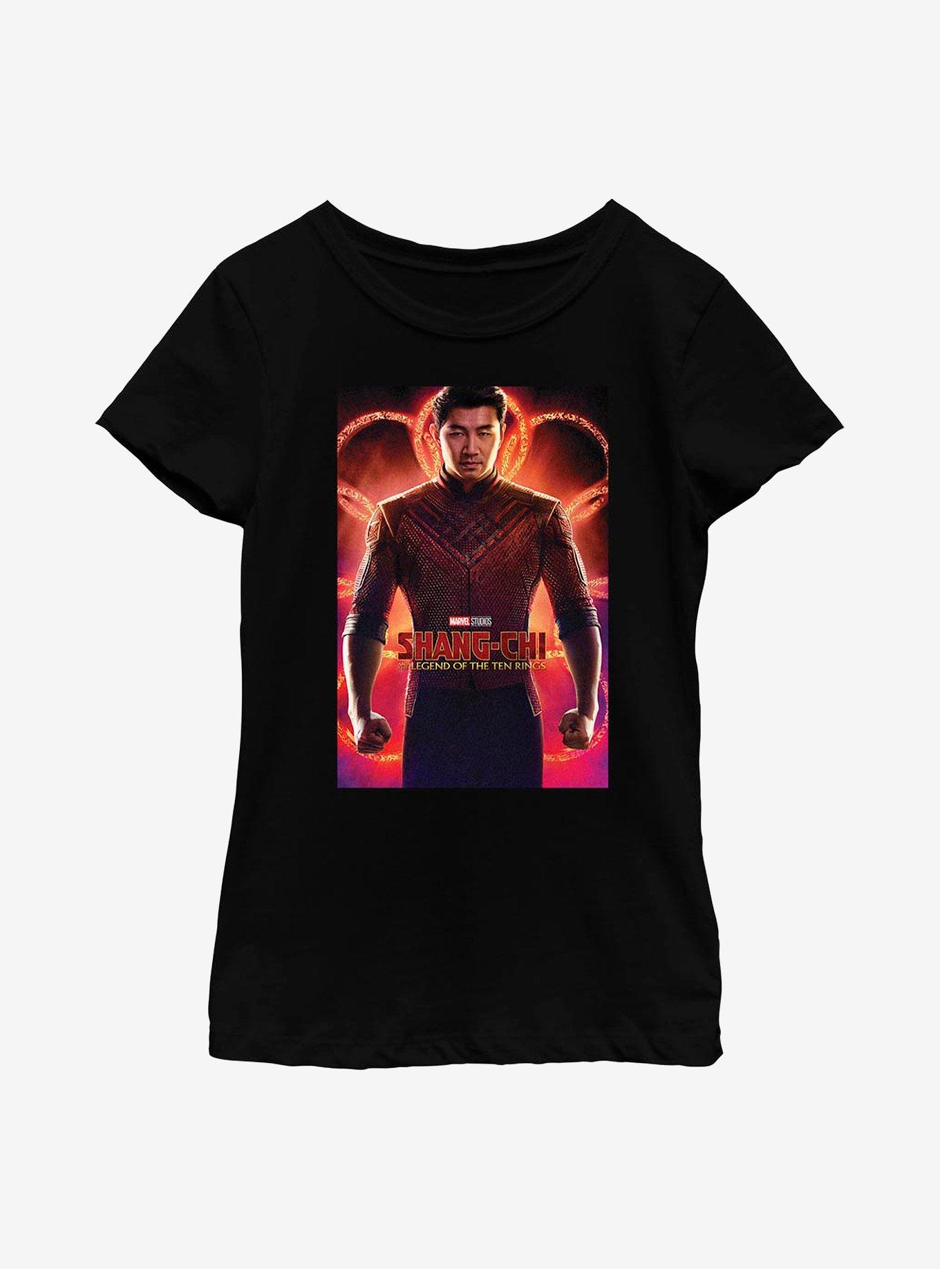 Marvel Shang-Chi And The Legend Of The Ten Rings Poster Youth Girls T-Shirt, BLACK, hi-res
